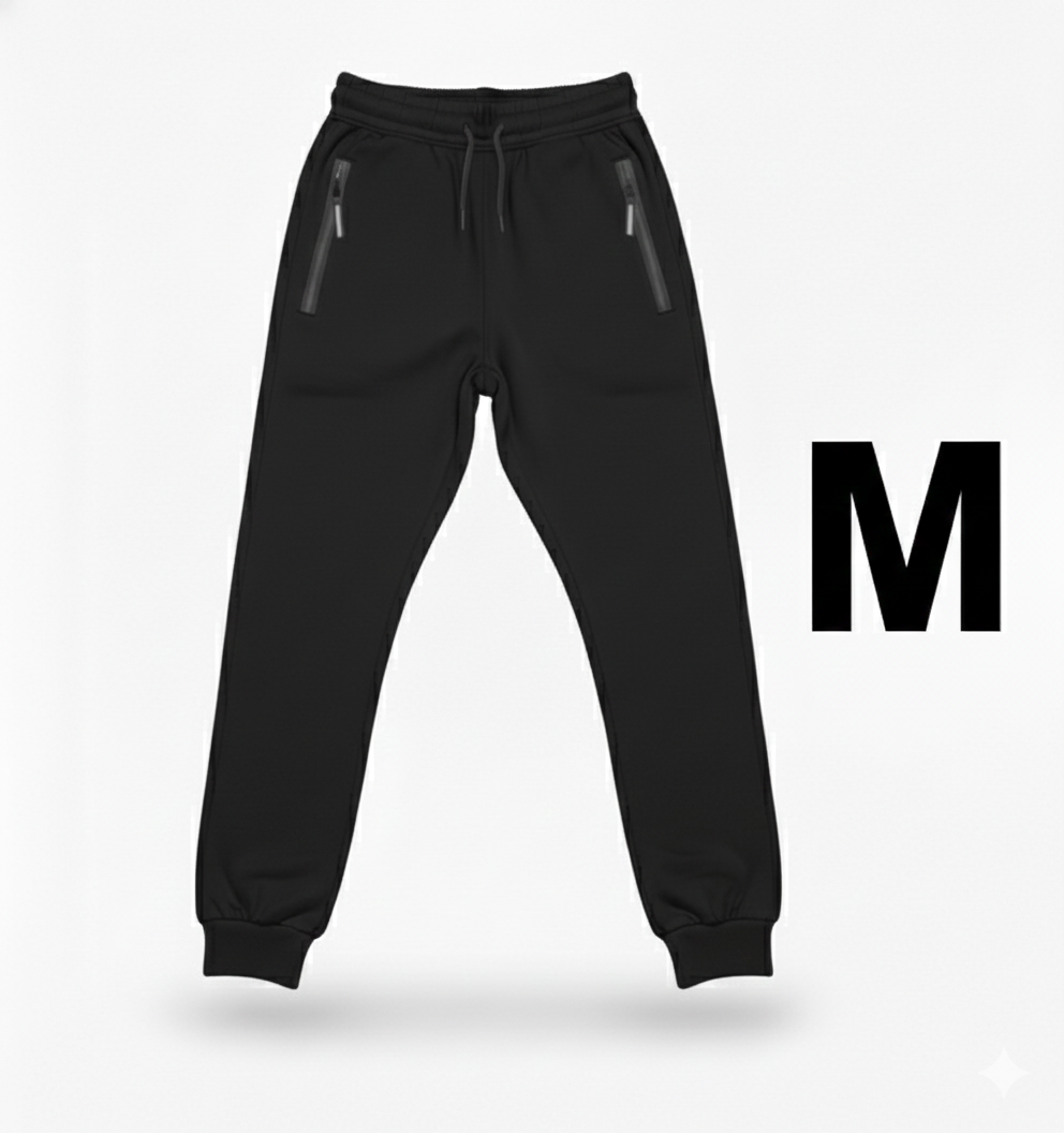 buzo jogger franela negro - SC- PANTALON