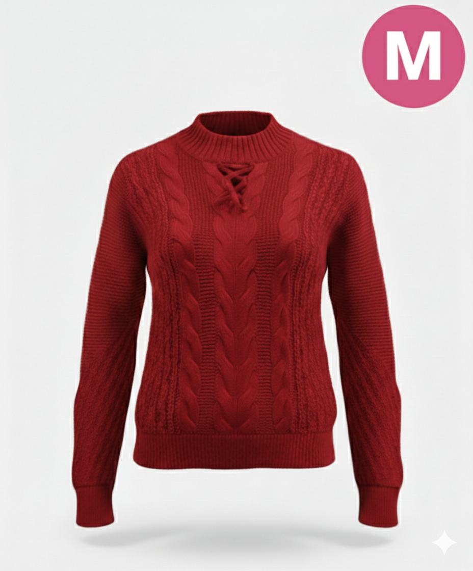 chompaTrenzado Scarlet Lace - Rojo